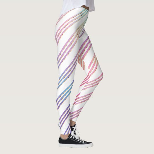 Leggings Pastel Rainbow strié (Droite)