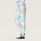 Leggings Pastel Rainbow Stripes (Gauche)