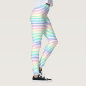Leggings Pastel Rainbow Stripes (Droite)