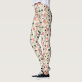 Leggings Pastel Retro Pattern | Abstract Pebble & Pod (Gauche)