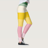 Leggings Pastel Retro Pattern | Color Block (Droite)