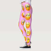leggings pastel rose emoji (Gauche)