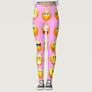 leggings pastel rose emoji