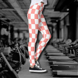 Leggings Pastel Rouge Blanc À damiers damier Vintage<br><div class="desc">Pastel rouge et blanc À damiers damier Vintage.</div>
