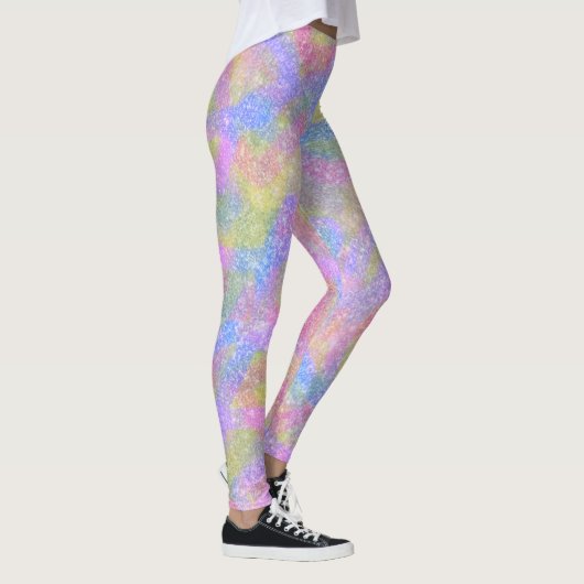 Leggings - Pastel Sparkly Arc-en-ciel (Droite)