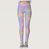 Leggings - Pastel Sparkly Arc-en-ciel (Devant)