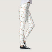 Leggings Pastel Spring Tulip Motif rose et vert (Droite)