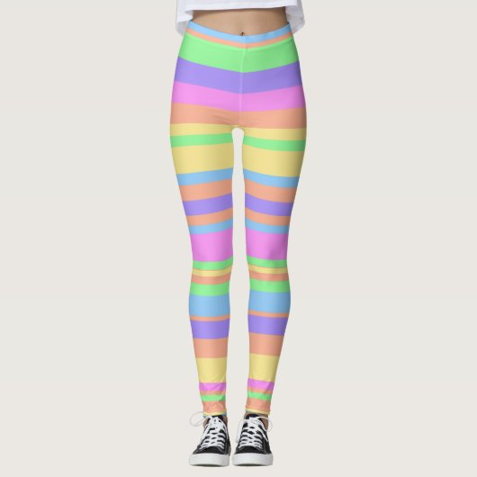 Leggings Pastel Stripes (Devant)