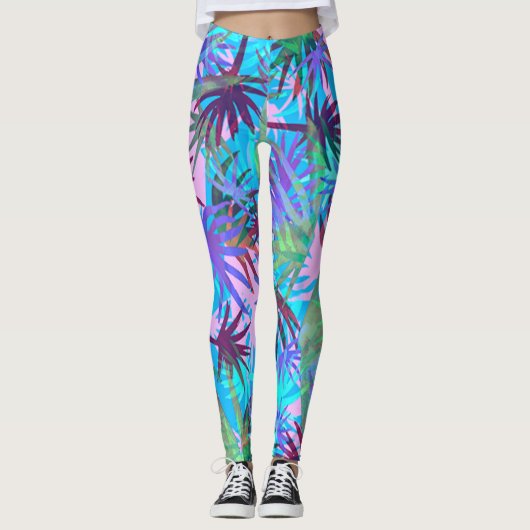 Leggings Pastel Tropical (Devant)