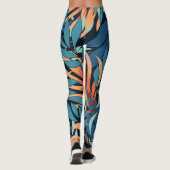 Leggings Pastel Tropical Botanical Abstrait (Dos)