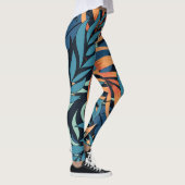 Leggings Pastel Tropical Botanical Abstrait (Droite)