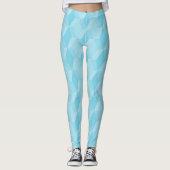Leggings Pastel turquoise diamond pattern (Devant)