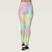 Leggings Pastels abstraits colorés (Dos)