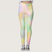 Leggings Pastels abstraits colorés (Devant)