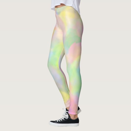 Leggings Pastels abstraits colorés (Gauche)