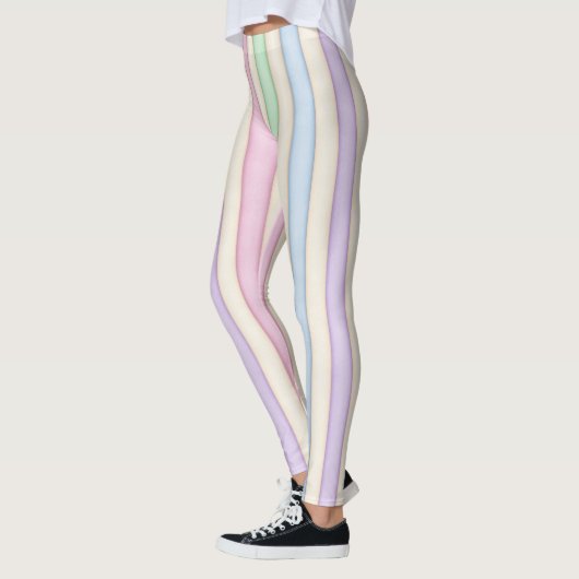 Leggings Pastels Multicolores Distressés (Gauche)