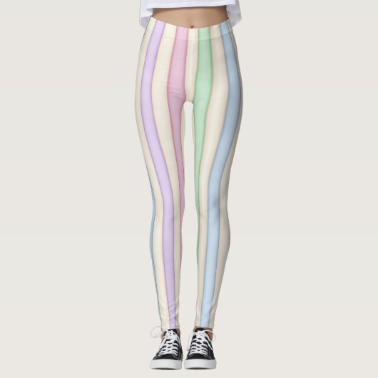 Leggings Pastels Multicolores Distressés (Devant)
