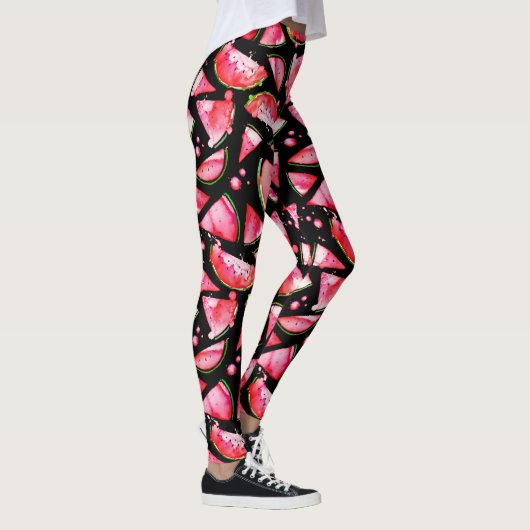 Leggings Pastèque à l'aquarelle 2 (Droite)