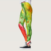 Leggings pastèque Abstraite couleur vive (Gauche)