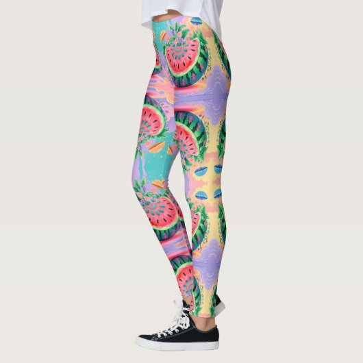 Leggings pastèque colorée (Gauche)