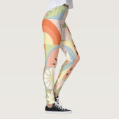 Leggings Pastèque d'été Citrus : Patte géométrique Abstrait (Droite)