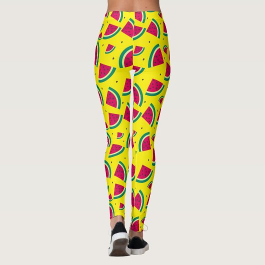 Leggings Pastèque jaune (Dos)