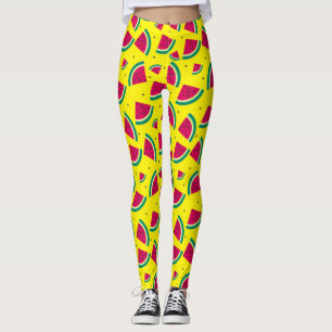 Leggings Pastèque jaune