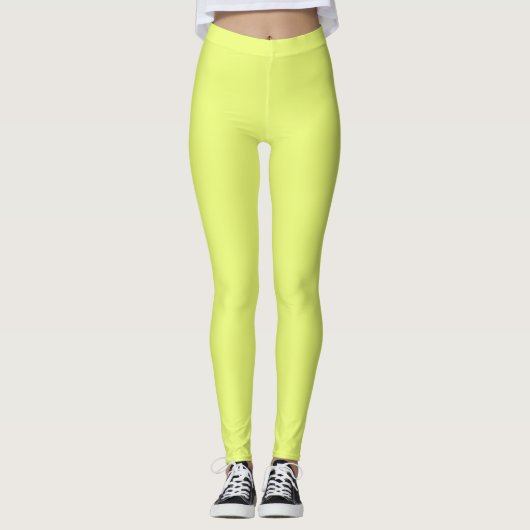 Leggings Pastèque ordinaire Pleggings verts jaunes (Devant)