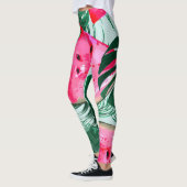 Leggings Pastèques, palmiers feuilles : pattes tropicales s (Gauche)