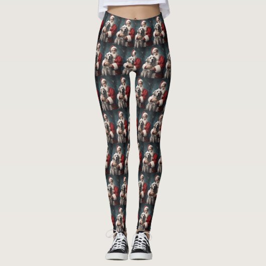 Leggings Pasteur anatolien avec Noël du Père Noël (Devant)