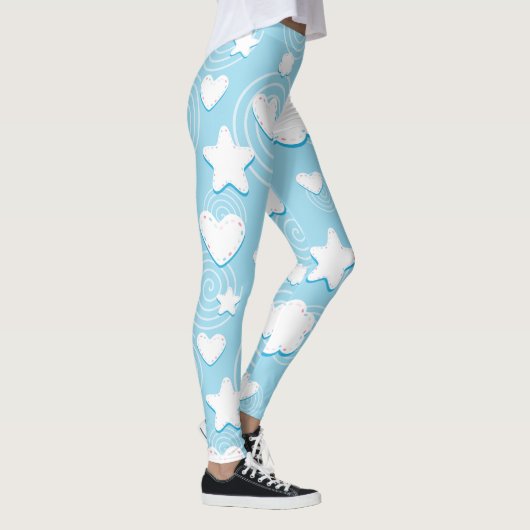 Leggings Patch Coeurs Et Étoiles (Droite)