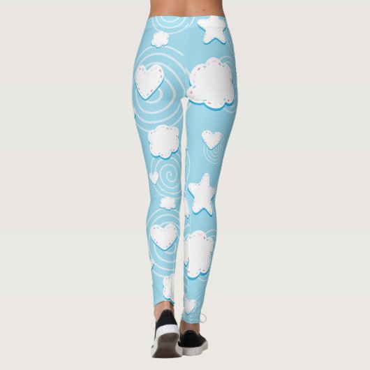 Leggings Patch Coeurs Et Étoiles (Dos)