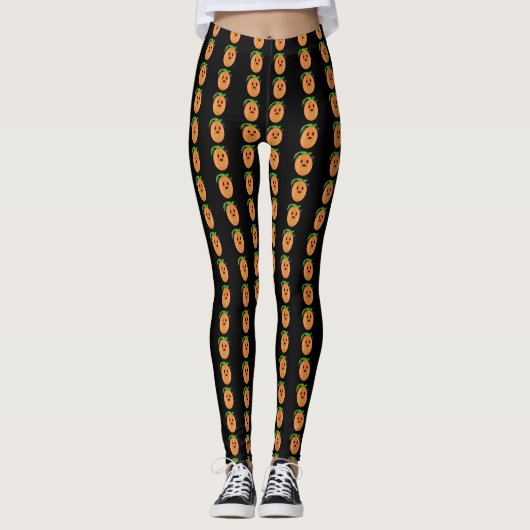 Leggings Patch de citrouilles (Devant)