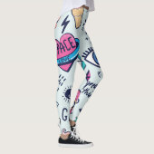 Leggings Patch de mode : Stickers Pop Art. (Droite)
