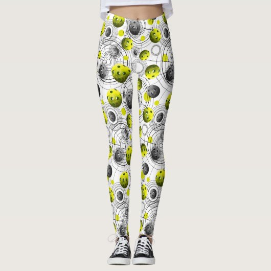 Leggings Patch Green Pikcleball (Devant)
