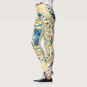 Leggings Patchwork Arabe Floral Texture Vintage (Gauche)