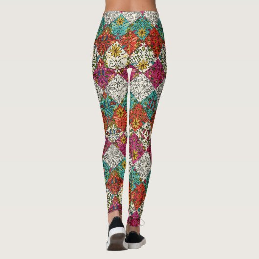 Leggings patchwork aziza (Dos)