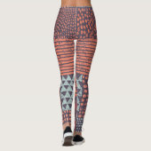 Leggings Patchwork bohémien : conception sans couture dessi (Dos)