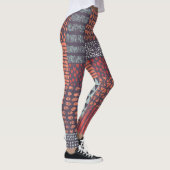 Leggings Patchwork bohémien : conception sans couture dessi (Droite)