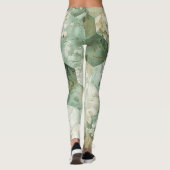 Leggings Patchwork Botanique Hexagonal Vintage (Dos)