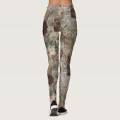 Leggings Patchwork Botanique Rustique Vintage (1) (Dos)