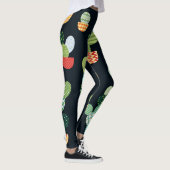 Leggings Patchwork Cactus Plantes Motif sans couture (Droite)