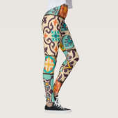 Leggings Patchwork coloré Islam Motifs Carrelage (Droite)