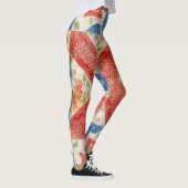 Leggings Patchwork d'art populaire florale américaine vinta (Droite)