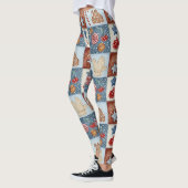 Leggings Patchwork de Noël Cozy Winter (Gauche)