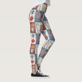 Leggings Patchwork de Noël Cozy Winter (Droite)