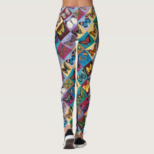 Leggings Patchwork de papillon (Dos)