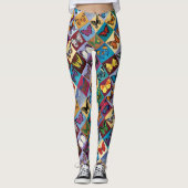 Leggings Patchwork de papillon (Devant)