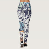 Leggings Patchwork de surf : grunge vintage motif (Dos)