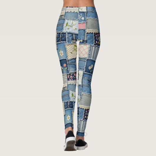 Leggings Patchwork Denim (Dos)